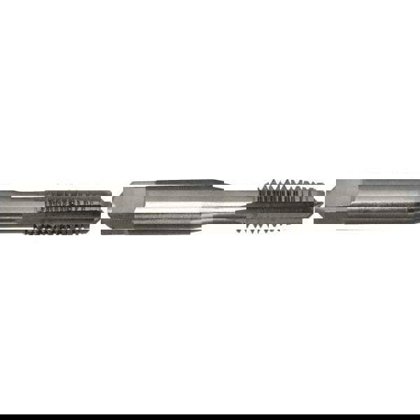 Straight Flute Tap: 5/16-18 UNC, 4 Flutes, Taper, 2/3B Class of Fit, High Speed Steel, Bright/Uncoated